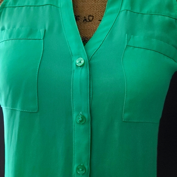 Express The Portofino Shirt Color Kelly Green size XS - Picture 8 of 8